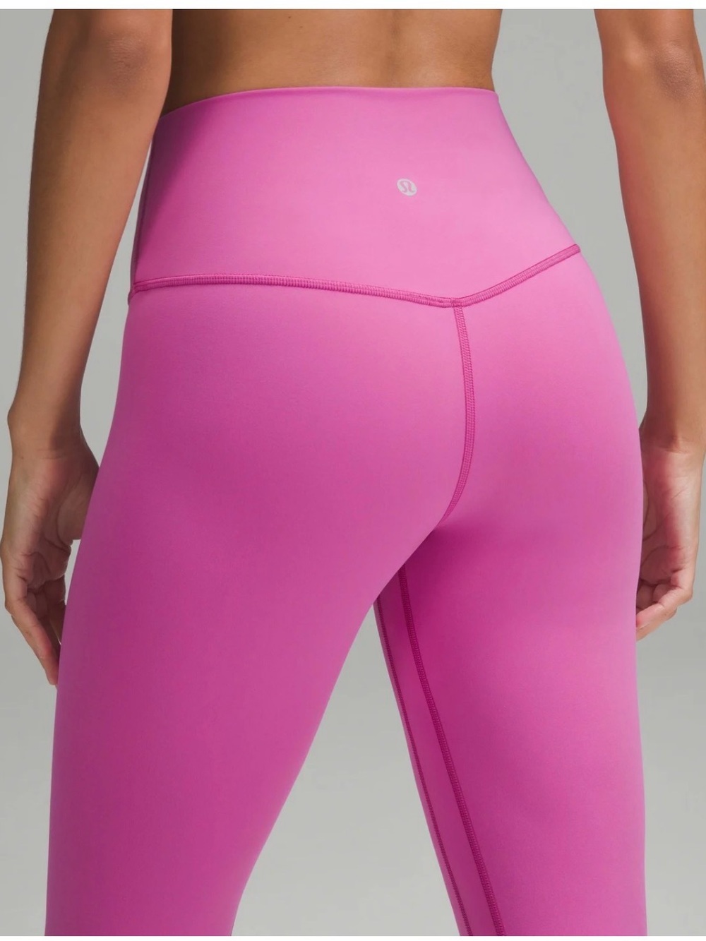 lululemon Align Pow Pink HR Leggings 25” & free tote - Picture 5 of 7